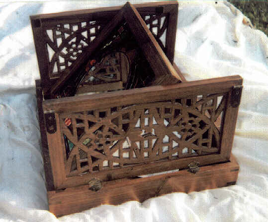 Side View...Mirror Box with Stained Glass